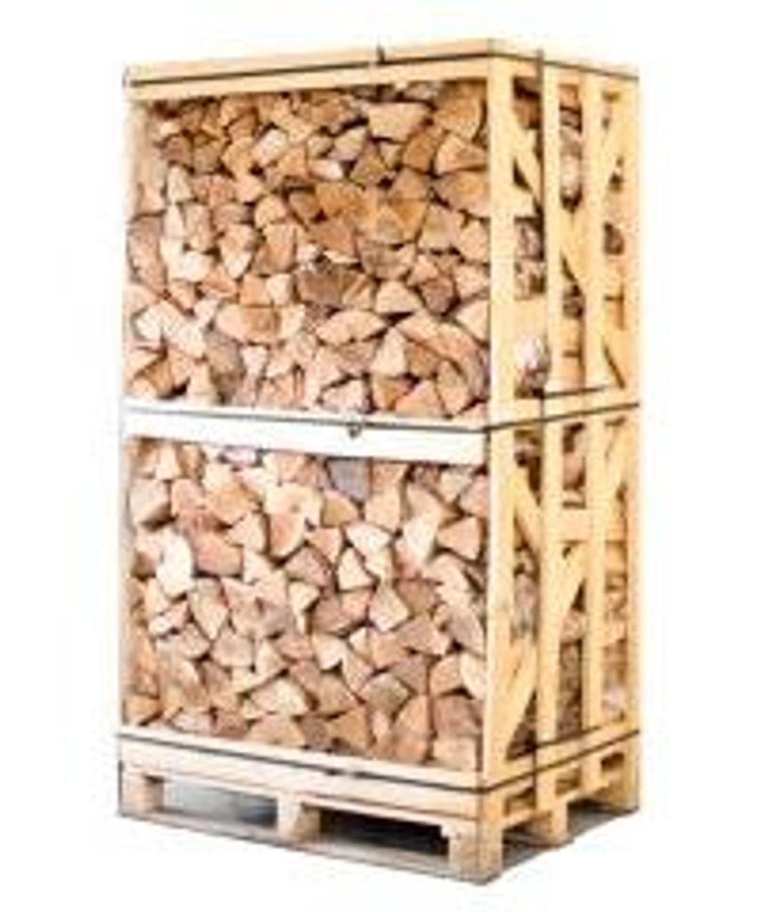 Palette kammergetrocknetes gespalten Birken Brennholz 25cm Produktbild 
