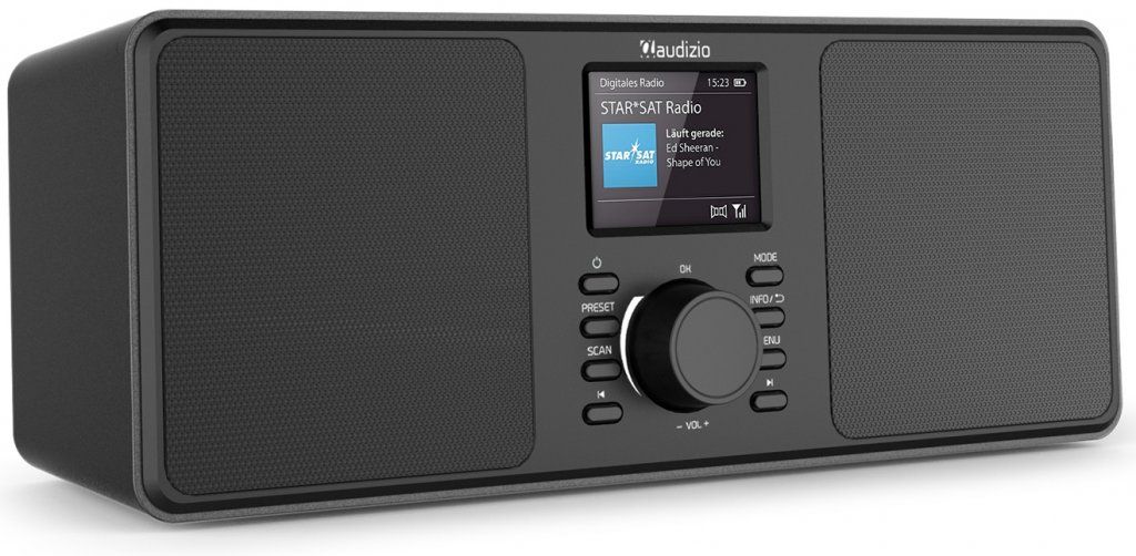 Audizio Monza stereo rádio FM/DAB+ s Bluetooth, černé Obrázek produktu 1