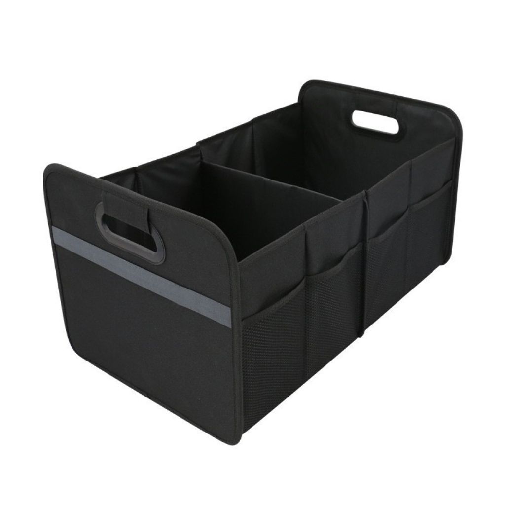 Kofferraumtasche Kofferraum Organizer Deckel 55L Trennwände wasserdicht faltbar verstärkte Wände rutschfest Auto Tasche 55 x 33,5 x 30 cm