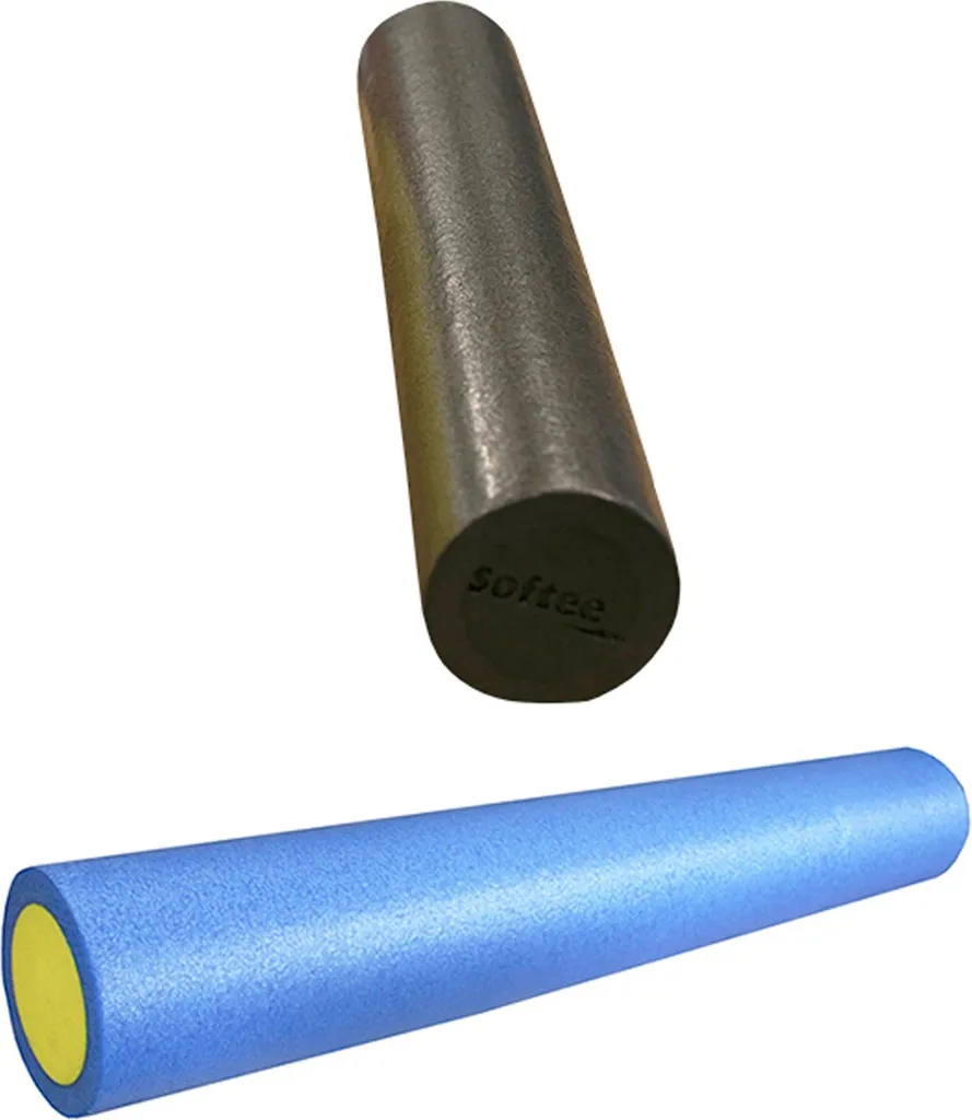 Rouleau de massage Pilates Softee bicolore pour la récupération sportive