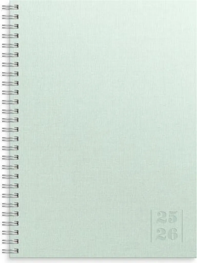 Agenda scolaire Burde Senator A5 Motif Textile Vert Année 2025/2026