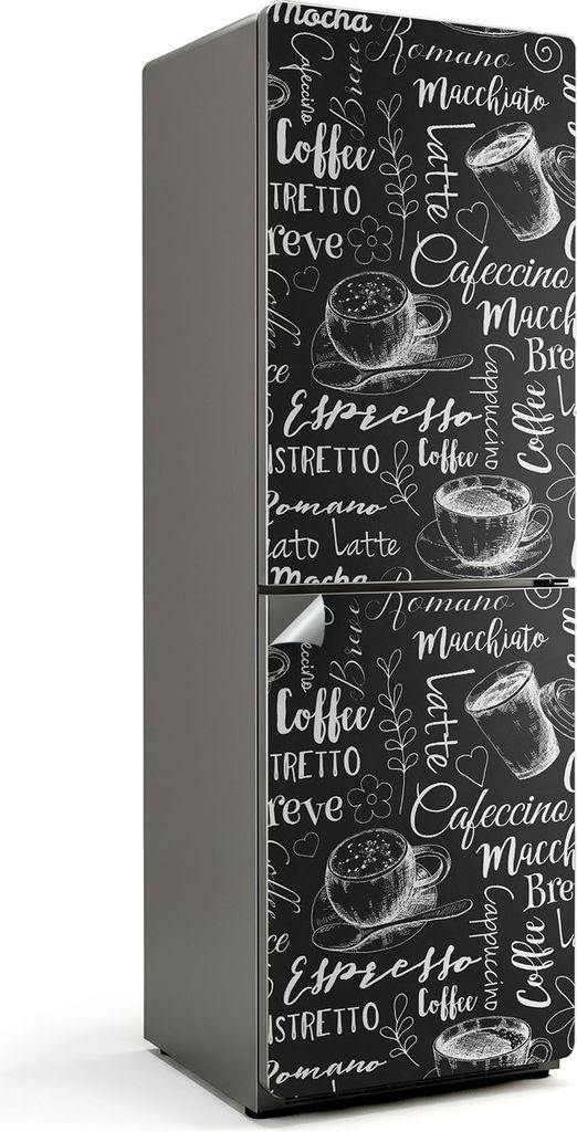 Zarte Pflanze Nahaufnahme – Kühlschrank Aufkleber – Klebefolie Kühlschrank – Kühlschrank Dekor – Kühlschrankfolie selbstklebend – Kü...