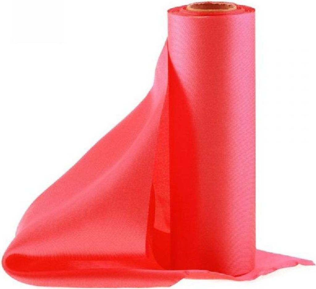 Tessuto decorativo in raso 0,16x9m rosso Immagine del prodotto 