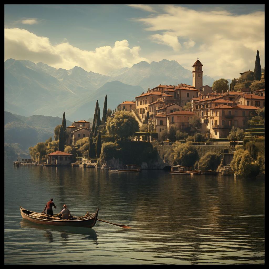 Plakat 90x90cm Ruhige Nostalgie