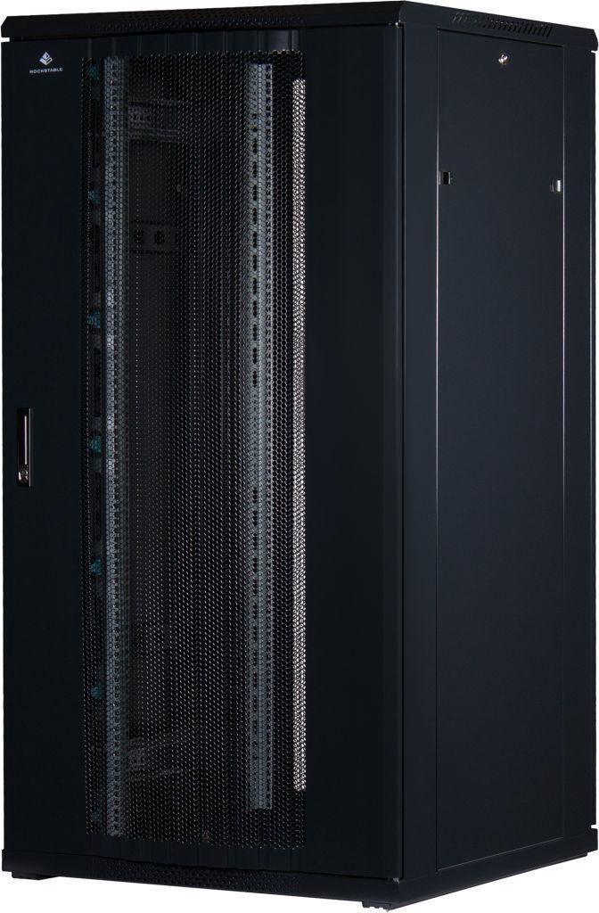 Rockstable 32HE 19 Zoll Serverschrank Netzwerkschrank (BxTxH) 800x800x1600mm Gitternetztüren - Türanschlag wechselbar - Türen/Seitenwände abneh...