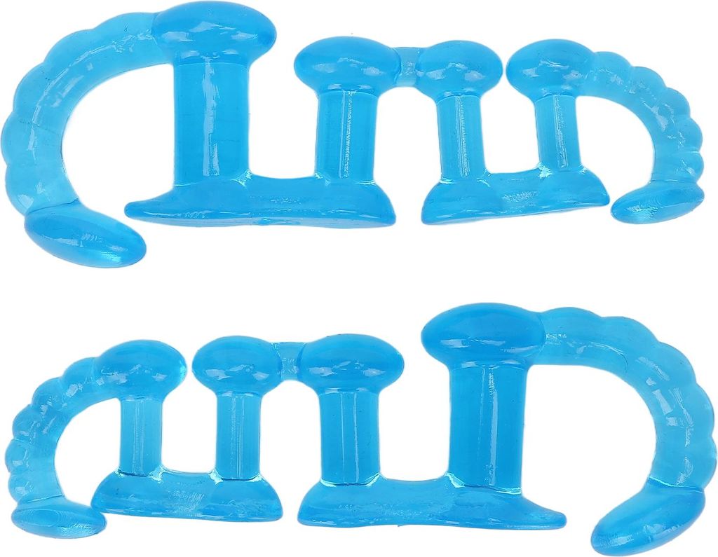 Zehenspreizer für die Nacht, Ballenkorrektur, Zehenstrecker für überlappende Zehen, blau