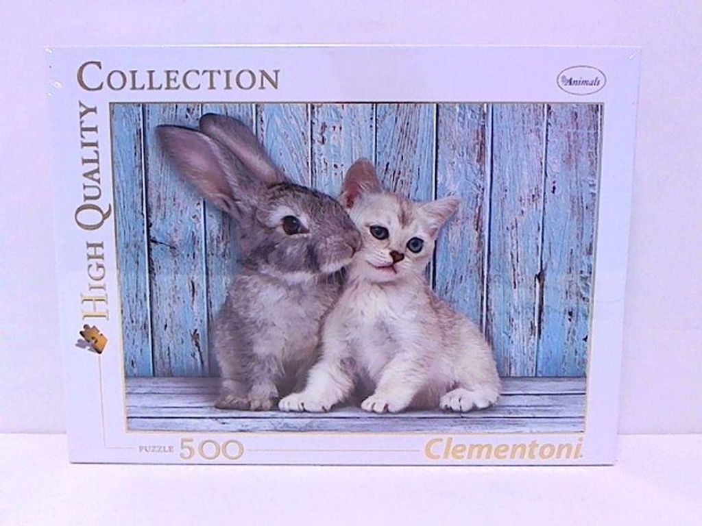 Puzzle CLE 500 HQC Coniglio e gatto 35004 Immagine del prodotto 