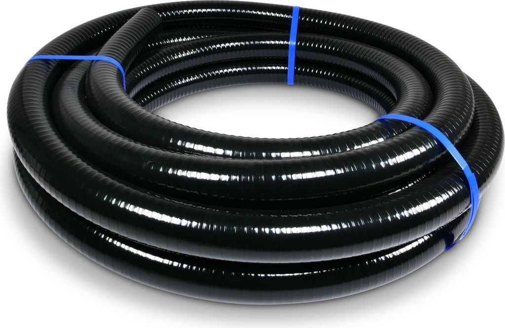 12m Poolflex flexibler PVC Druckschlauch Ø 50mm, schwarz Flex Rohr