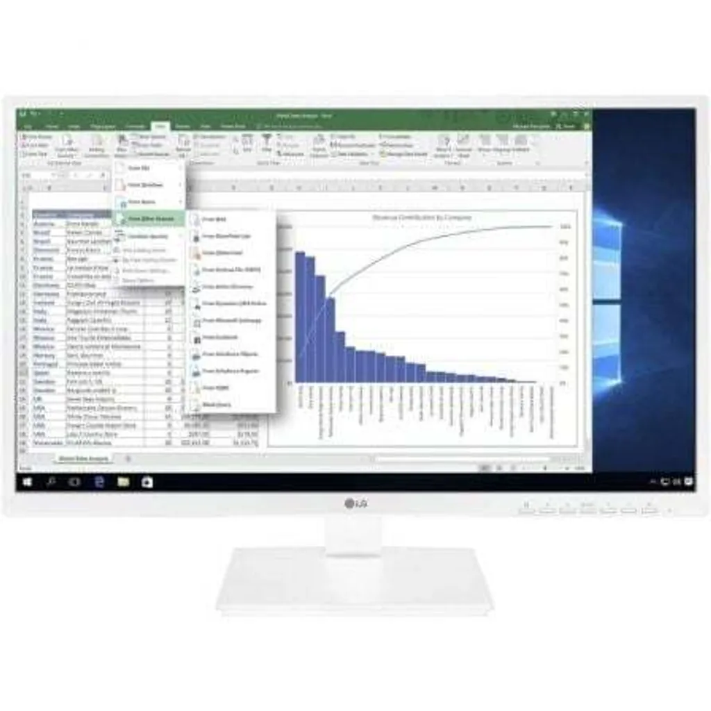 Écran PC 24 pouces Full HD LG 24BK55YP-W blanc pour professionnel