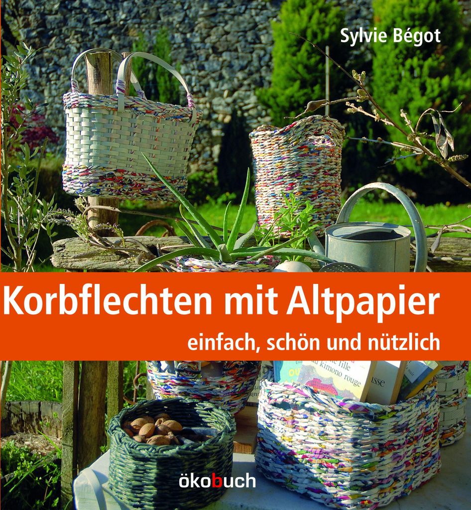 Korbflechten mit Altpapier