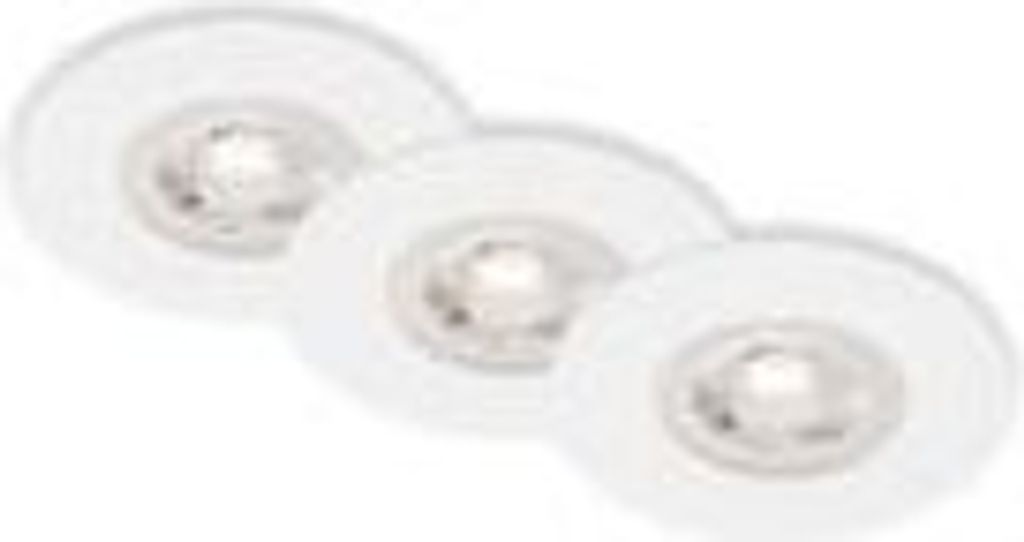 LED Einbauleuchten Einbaustrahler Bad 3er Set dimmbar weiß Produktbild 