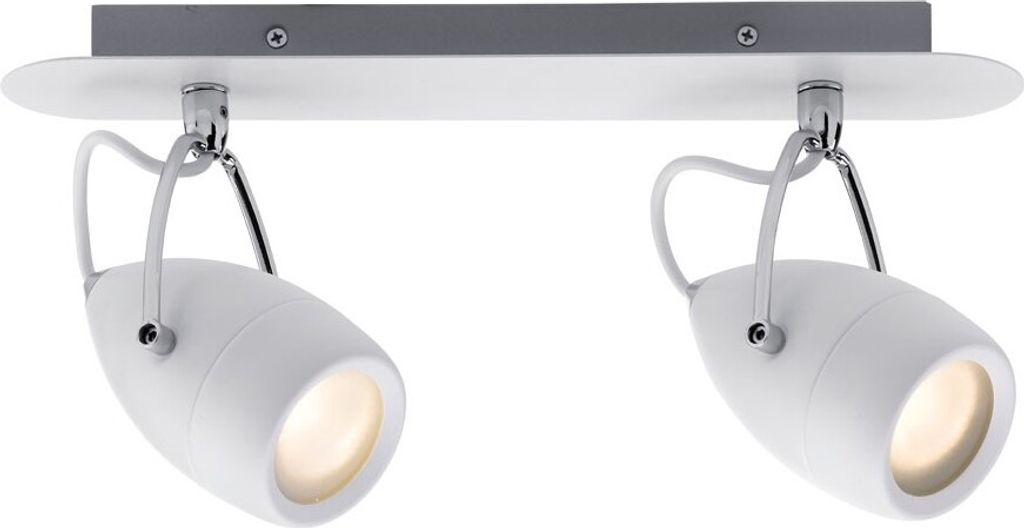 Paulmann Spotlight Drop IP44 Balken 2x3,5WGU10 Weiß/Chrom 230V Metall