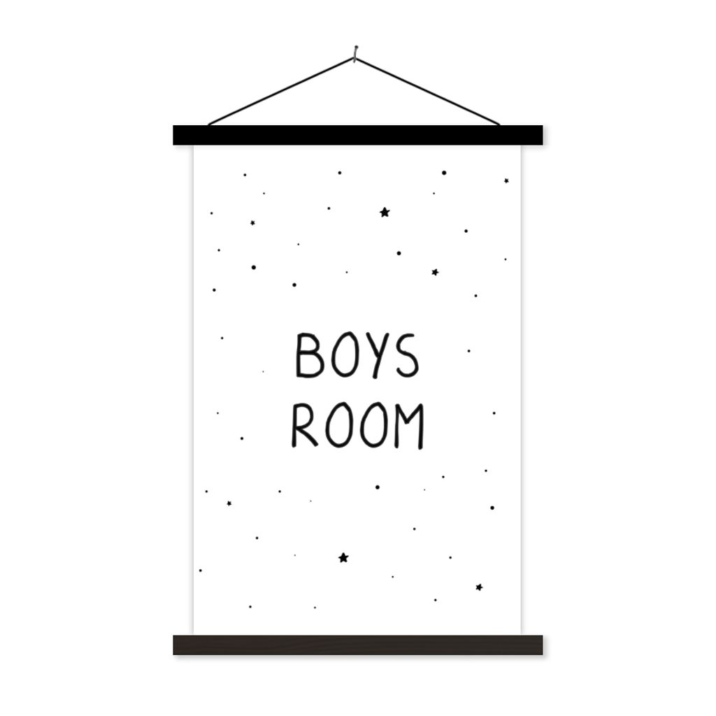 MuchoWow Textilposter Zitate - Jungenzimmer - Sprichwörter - Jungen - Kind 120x180 cm mit schwarzem Rahmen - Fotos