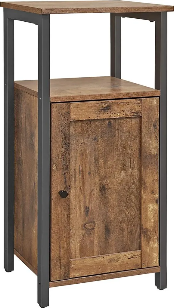 Meuble de rangement cuisine à étagère fixe en bois clair Style Loft