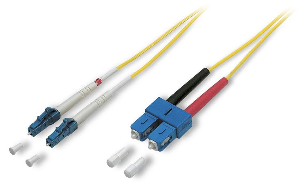 LWL-Patch-Kabel 9/125 μm | 2 x LC / SC-Duplex | Singlemode | 5,00m