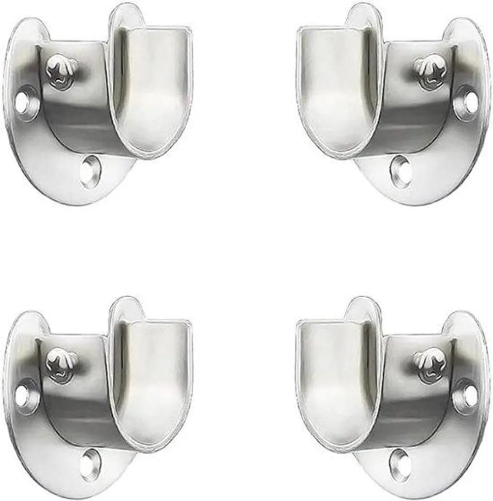 Lot de 4 porte-brosses muraux avec rail de 25 mm pour meuble de salle de bain