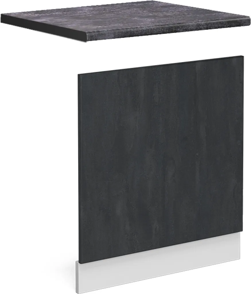 Pannello Vicco R-Line 60 cm Calcestruzzo Nero e Bianco Antracite