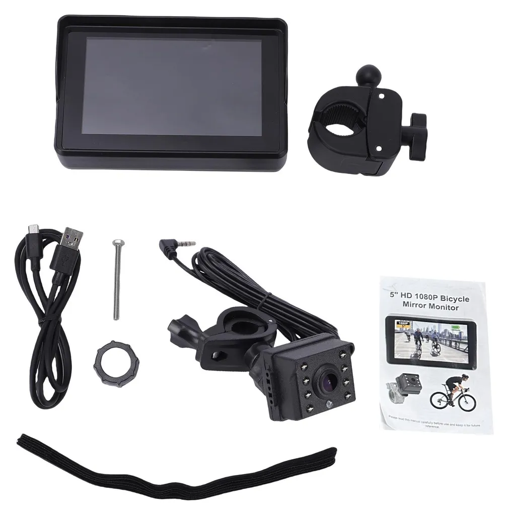 Équipement sécurité VTT et route avec caméra arrière et écran LCD