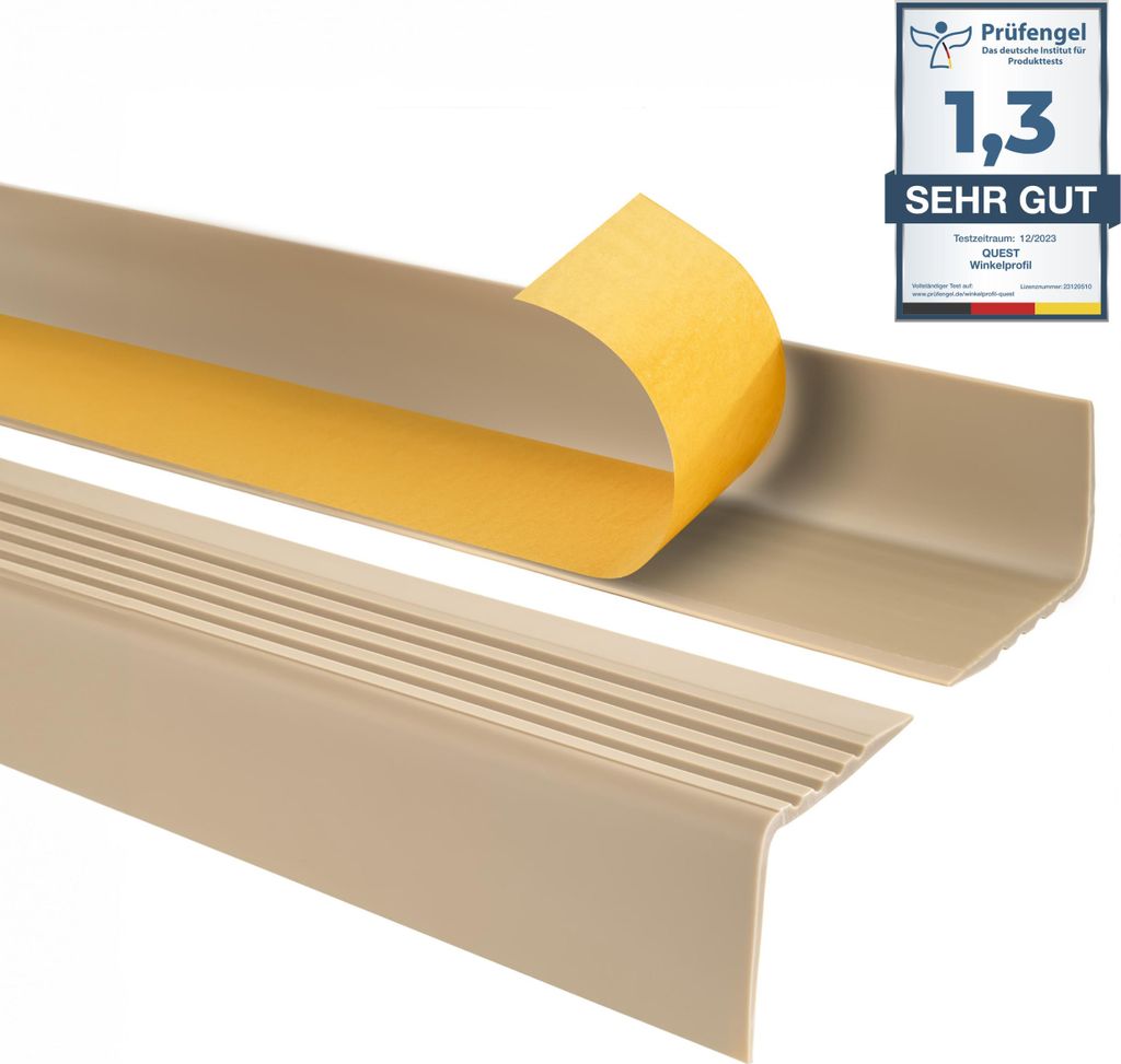 QUEST Profilo antiscivolo autoadesivo per scale RGP PVC, Immagine del prodotto 
