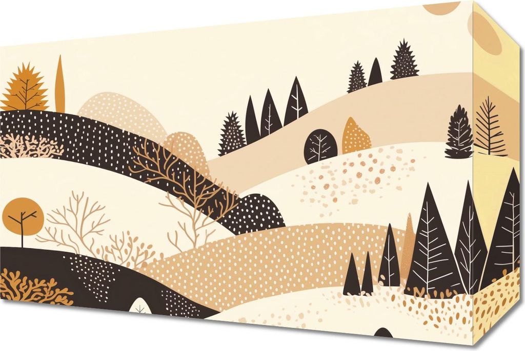 Bild 30x20cm Herbst in den Hügeln