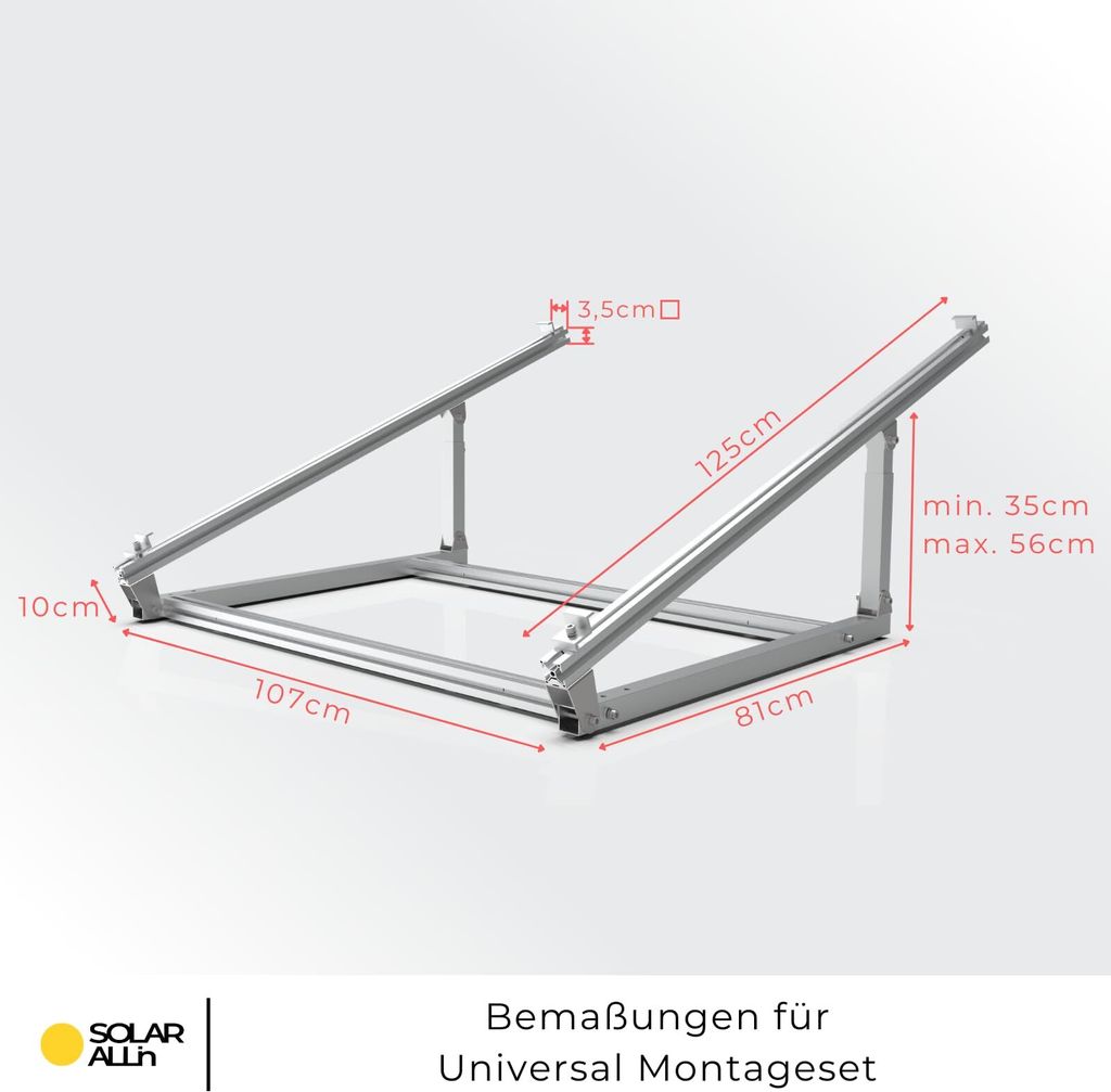 SOLAR ALLin Universal Montage-Set für Solarmodule - Produktbild 15