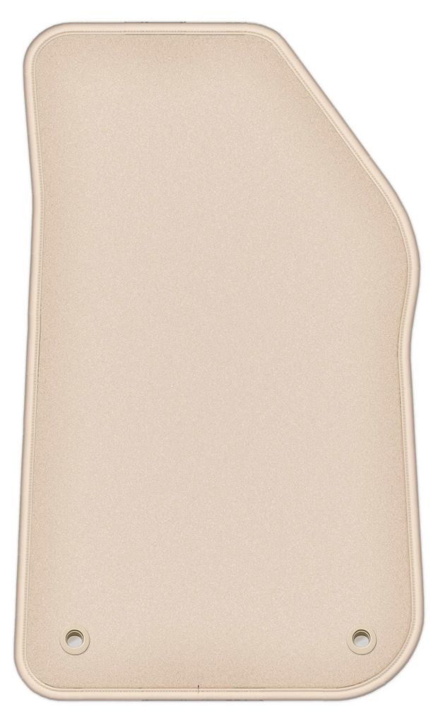 DURBAN Beige Velours-Fahrerfußmatte für Jeep Wrangler JL 5-türig (2018-2023)