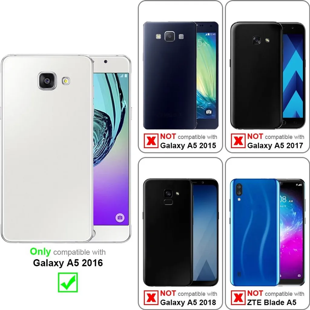 Miglior Prezzo Custodia Cadorabo Samsung A5 2016 Blu - Cover TPU