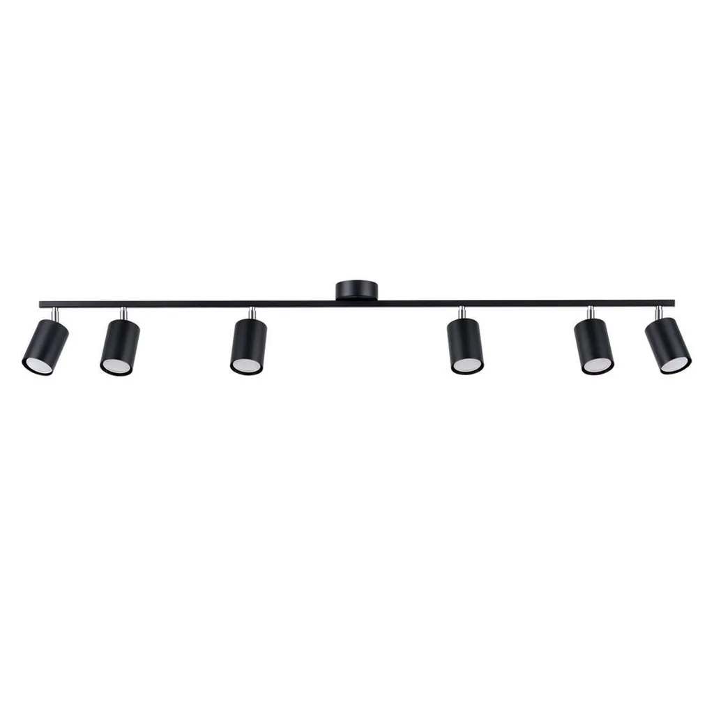 Lampada a soffitto LEMMI 6L nero 6xGU10 10W acciaio 20x24x135cm Sollux Lighting