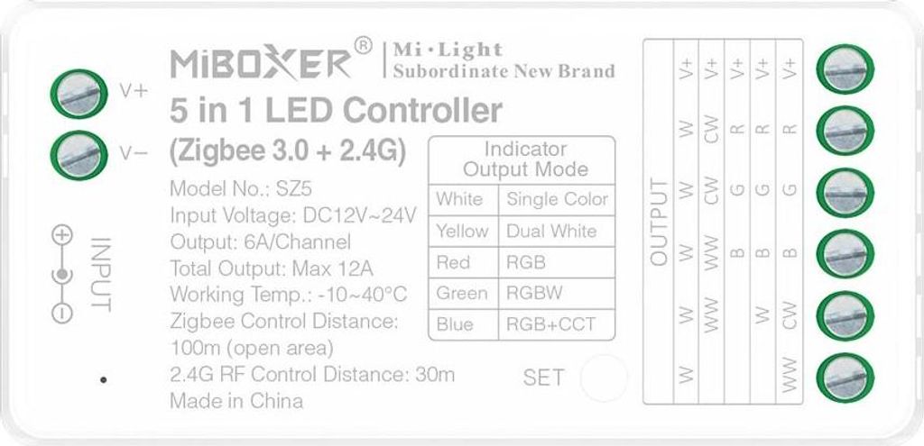 MiBoxer SZ5 Zigbee 3.0  und  2.4G Funk LED Controller – Produktbild 