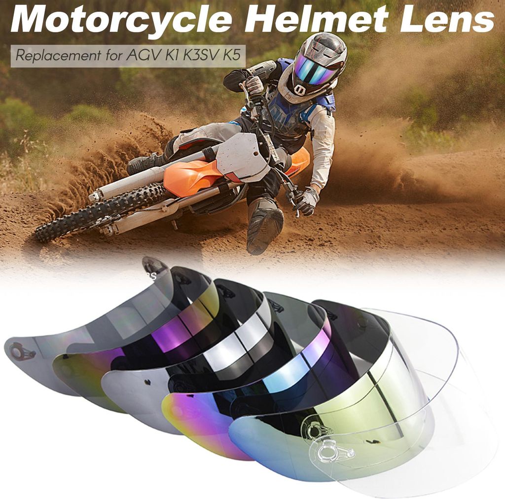 Motorrad-Windschutz-Helmlinsen-Visier-Ersatz für AGV K1 K3SV K5 Full Face