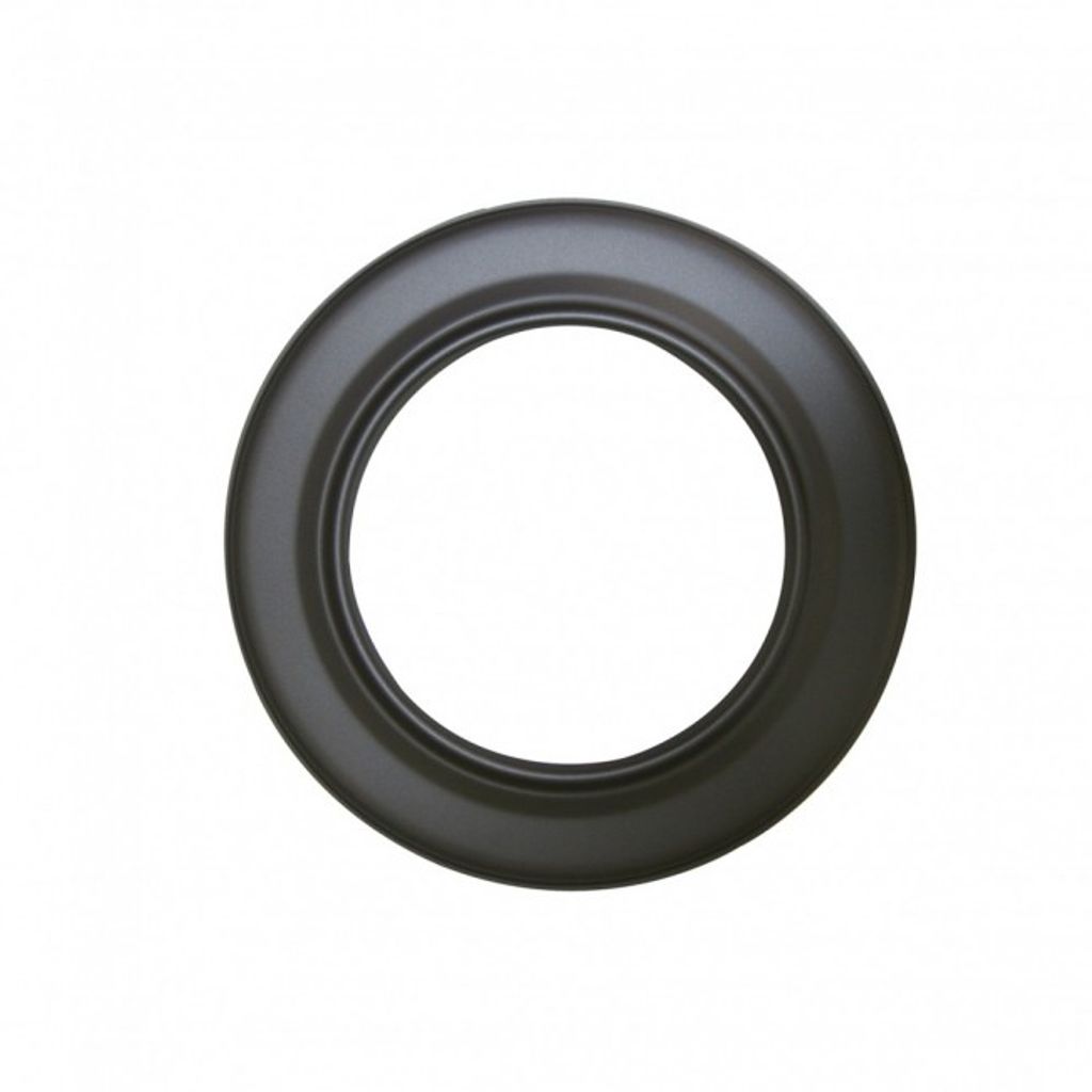 Kamino Flam Ofenrohrrosette gussgrau, Sichtblende aus Stahl, Kaminrosette mit hitzebeständiger Senotherm Beschichtung, Rosette nach Norm EN 1856...