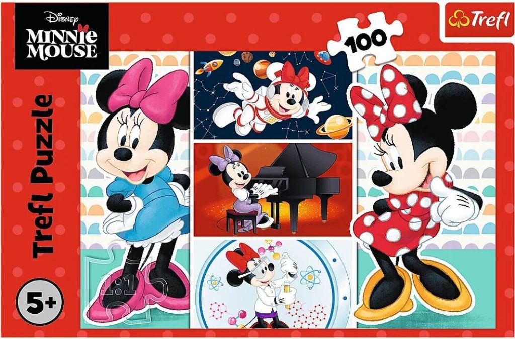 Puzzle 100 - Lustige Minnie Disney Trefl 16517