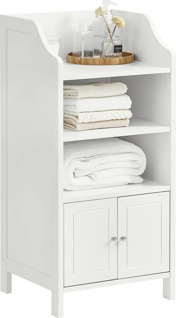 Mobile SoBuy Bianco Salvaspazio: Ideale per Monolocali e Piccoli Bagni