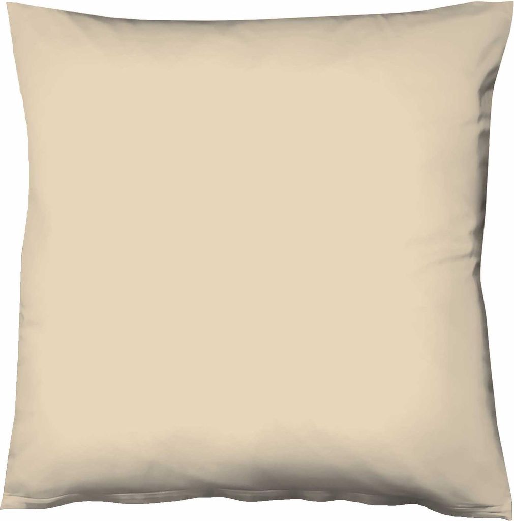 Fleuresse Mako-Satin-Kissenbezug uni colours Farbe beige 2043