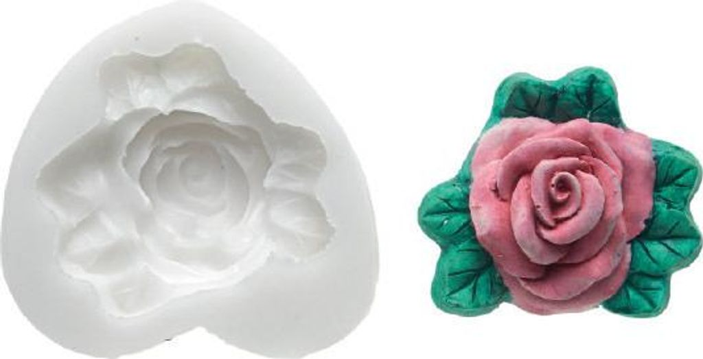 Silikonform für Fondant - Rosen