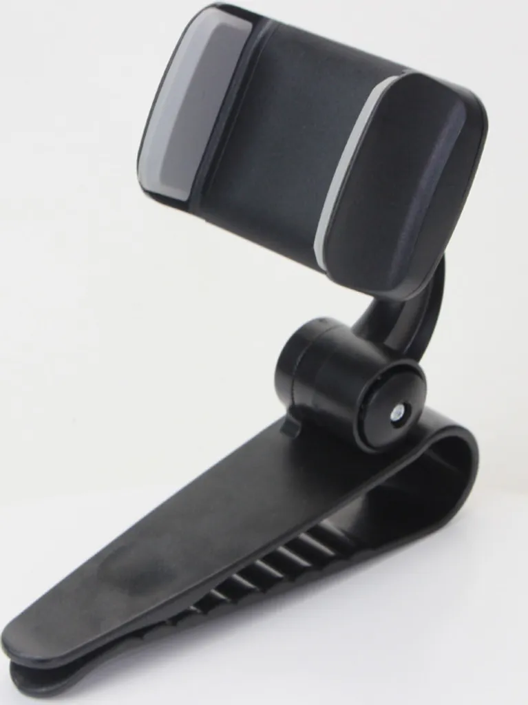 Clip Navigazione Auto Parasole Grigia: Supporto Universale Anti-Caduta