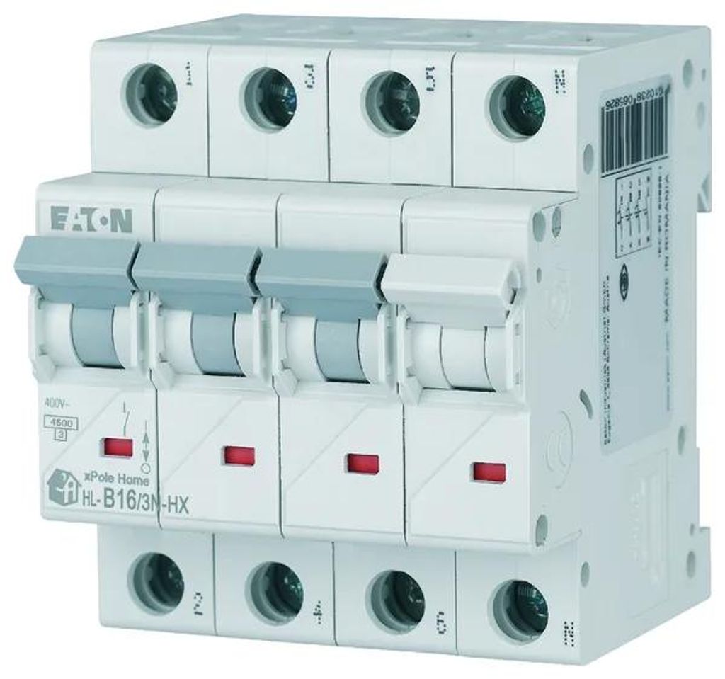 HN-B16/3N Disjoncteur B 16A 3P+N 4M 6KA Image du produit 