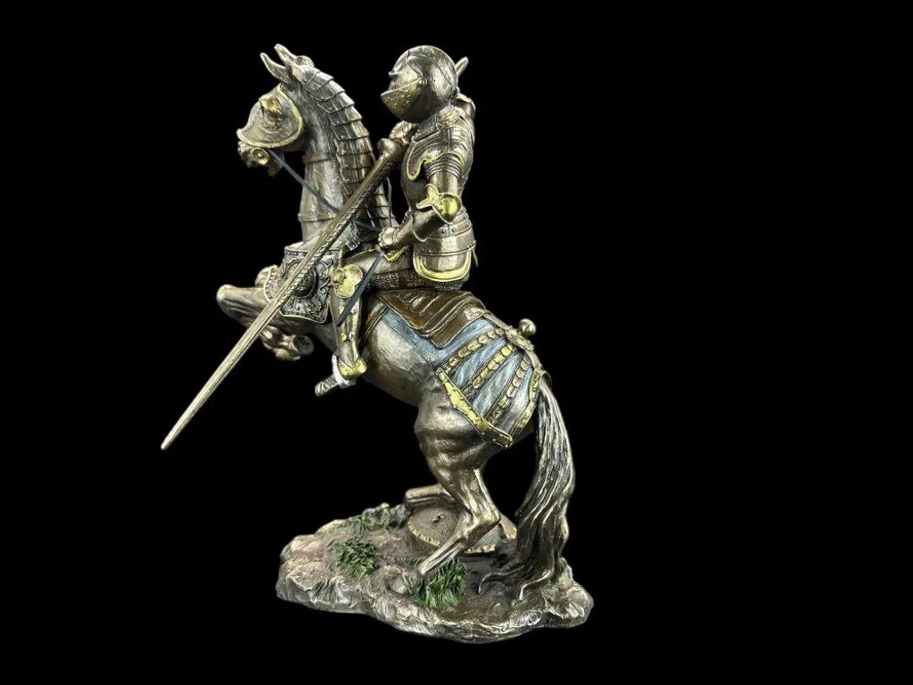 Statue Chevalier à Cheval Veronese WU73736A4 Peinte à la Main 27cm - 6