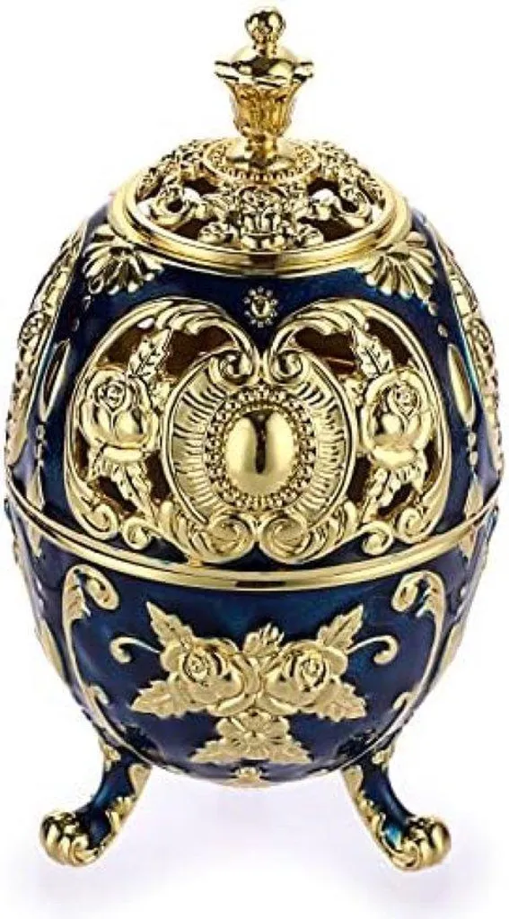 Brûleur d'encens sphérique bleu pour la méditation - Créez un coin zen