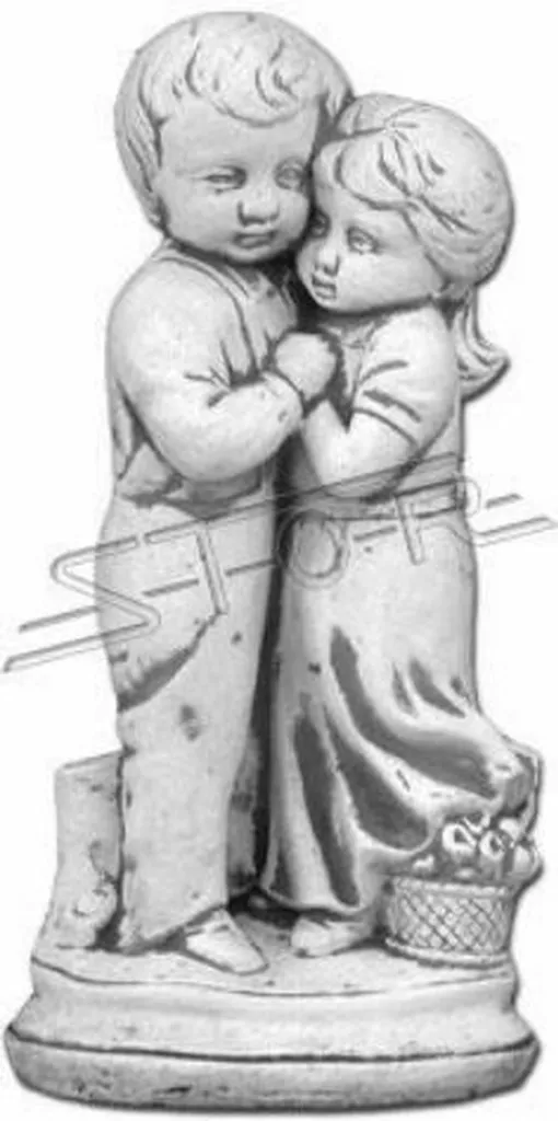 Sculpture de Jardin 40cm Statue Enfant Robuste S101046 Contre Intempéries