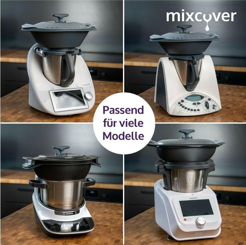mixcover Thermo-Griff für Varoma oder Dampfgardeckel für Thermomix TM7 TM6 TM5 TM31, Monsieur Cuisine, Bosch Cookit