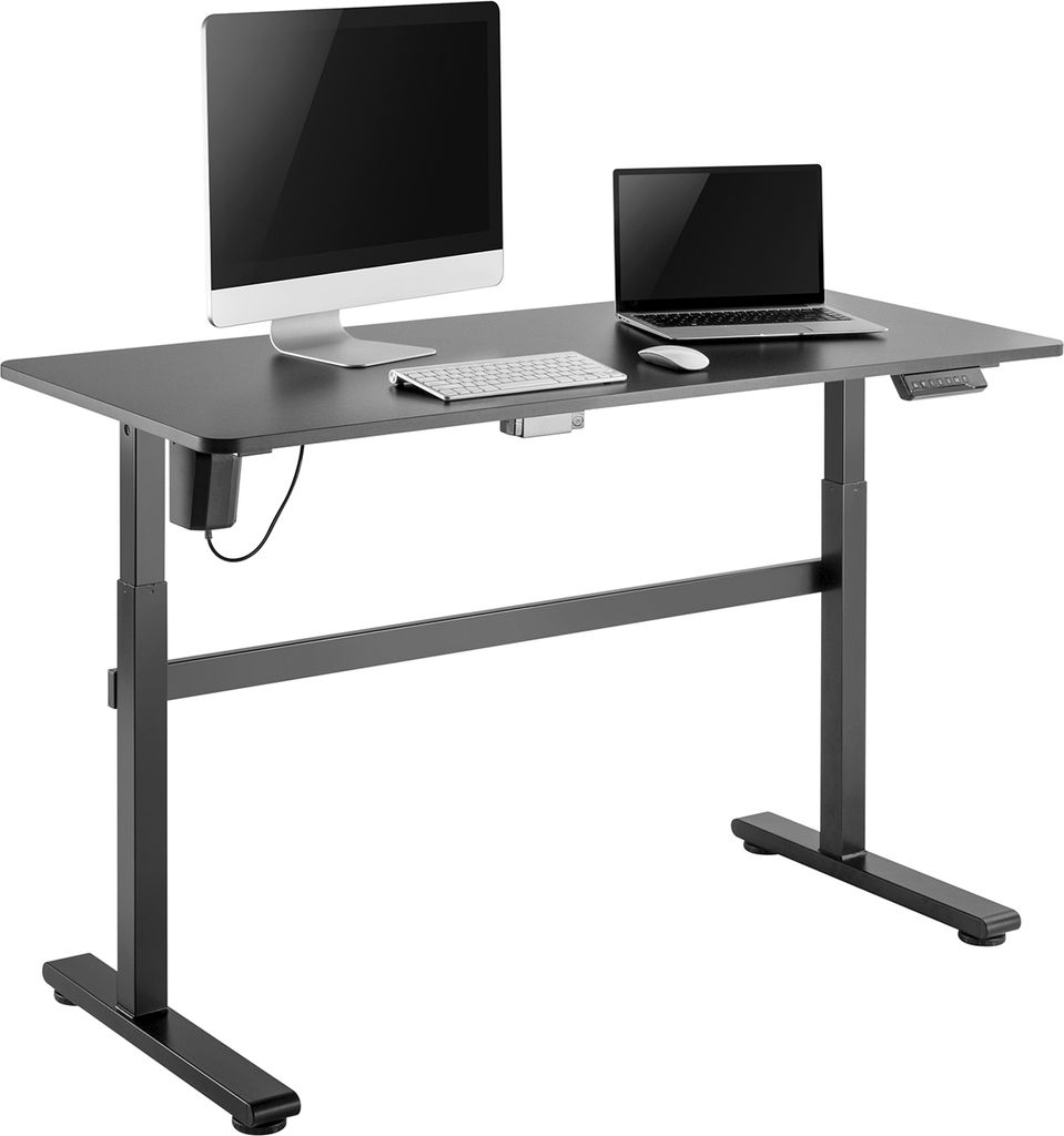 Sitz-Steh-Schreibtisch Elektrisch Höhenverstellbarer Schreibtisch 140x60cm max. 118cm Ergonomischer Tisch Belastbar bis 50kg