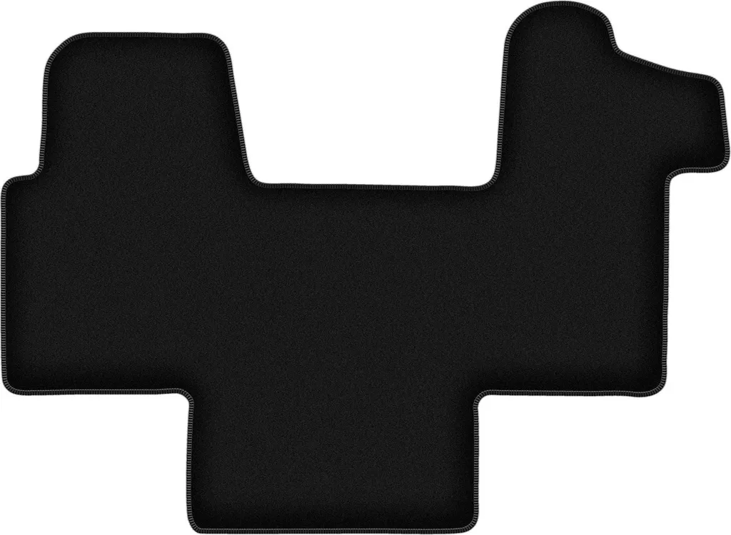 Tappetini in velluto per Renault Master II (2010-, furgone) neri, set 1 pz, con fissaggi