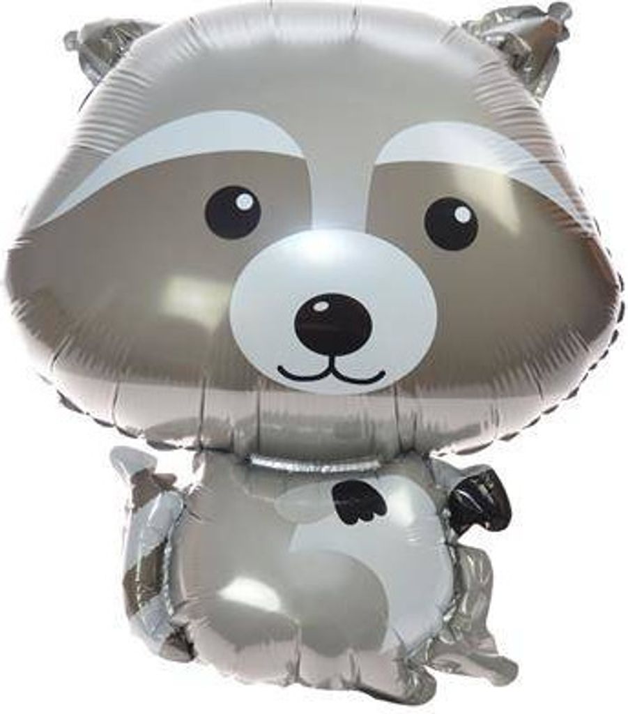 Waschbär Folienballon, 45x59cm