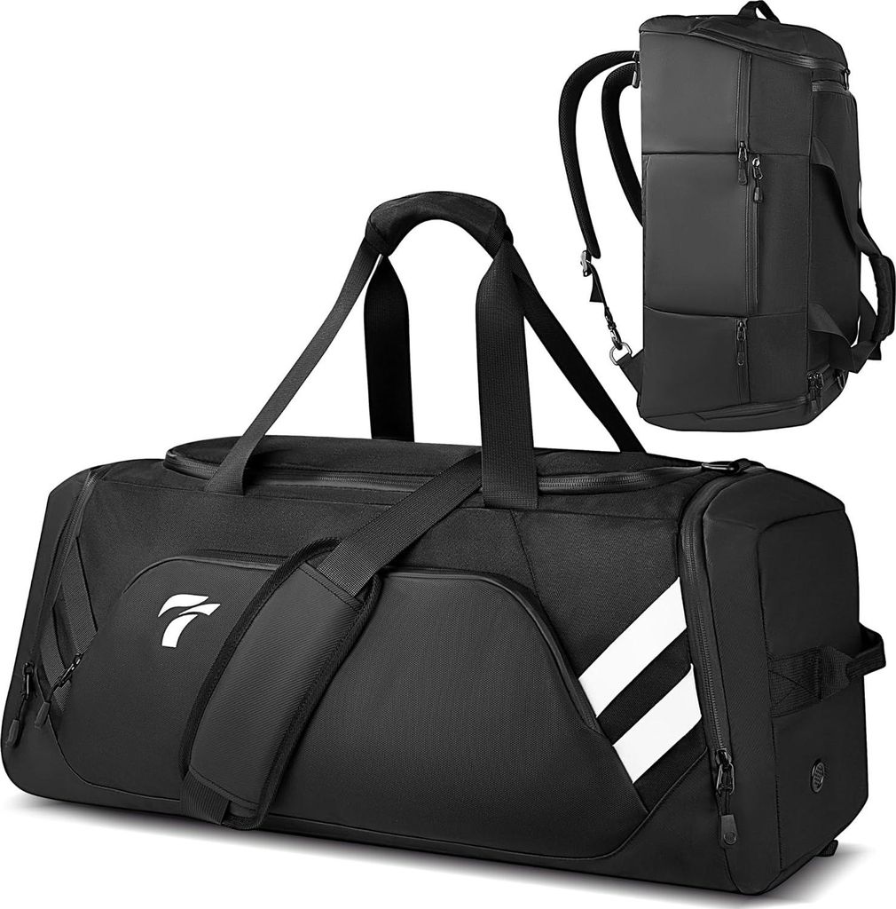 Sporttasche Herren, 58L Reisetasche Groß mit Schuhfach und Nassfach, Herren Trainingstasche Damen Fitness Tasche für Fitness, Reisen, Schwimmen, ...