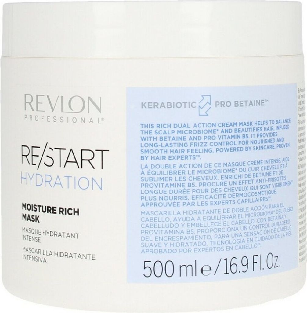 Revlon Re-Start Hydration Masque capillaire 500ml Image du produit 