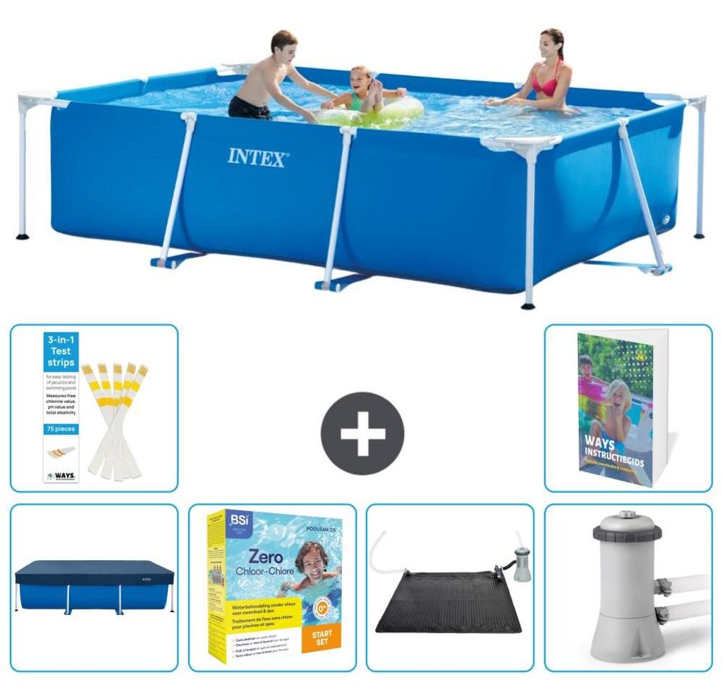 Rechteckiger Frame Pool - 300x200x75 cm - 7-teilig S60