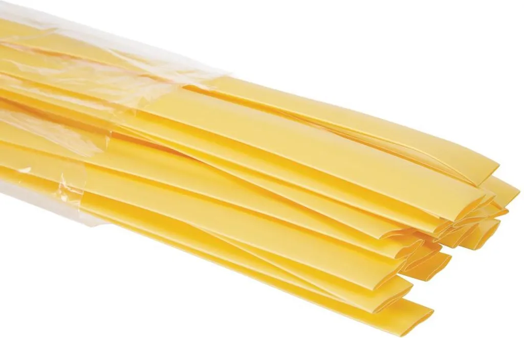 Confezione 25x Guaina Termoretraibile 12,7mm Gialla - Uso Industriale