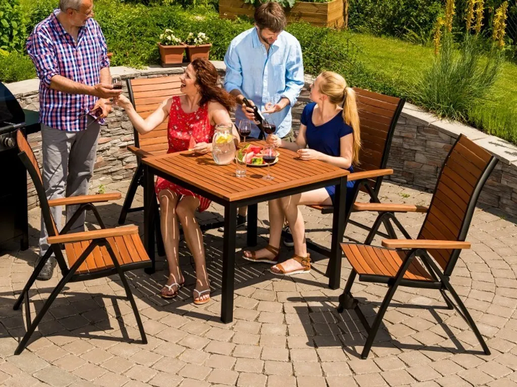 Table Flamant Rose - Mobilier en métal pour jardin et terrasse design - 10