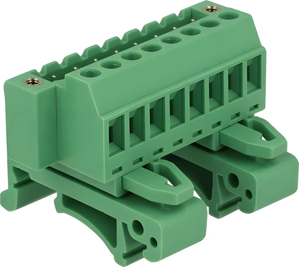 Bornier de Raccordement 8 Broches Rail DIN pour Tableau Électrique